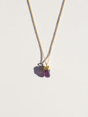 Raw Gemstone Necklace - Amethyst
