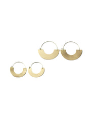 Brass Everyday Hoop Earrings