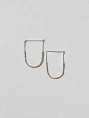 Gold Beaded Drape Earrings - Two Sizes