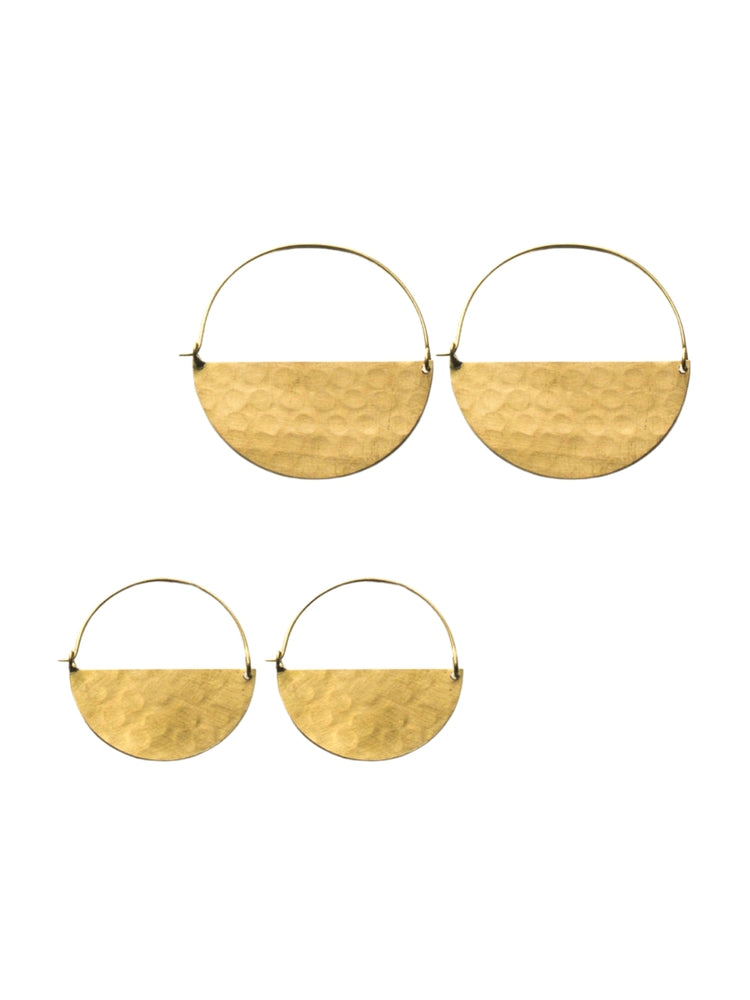 Gold Half Moon Earrings