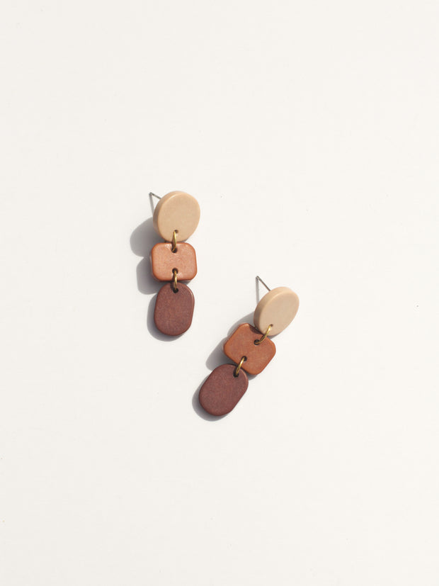 Ombré Clay Earrings - Four Colors