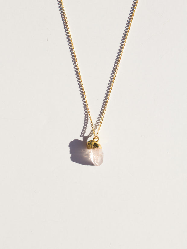 Raw Gemstone Necklace - Amethyst